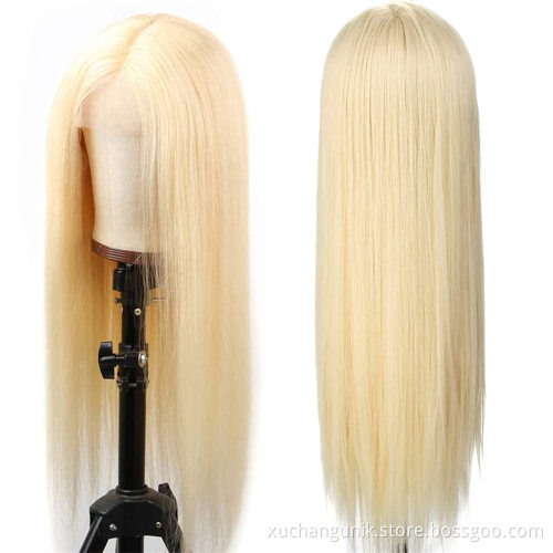 Wholesale 13x4 Lace Frontal Human Hair Wig For Black Women Natural Mink Brazilian Hair Vendor 613 Blonde Lace Front Wig Straight
